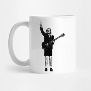 Retro Angus Young Mug